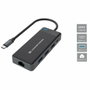 Conceptronic Adaptador 7 en 1 USB-C con 2x HDMI, USB-C PD, USB 3.0 y Gigabit Ethernet DONN14G Gris