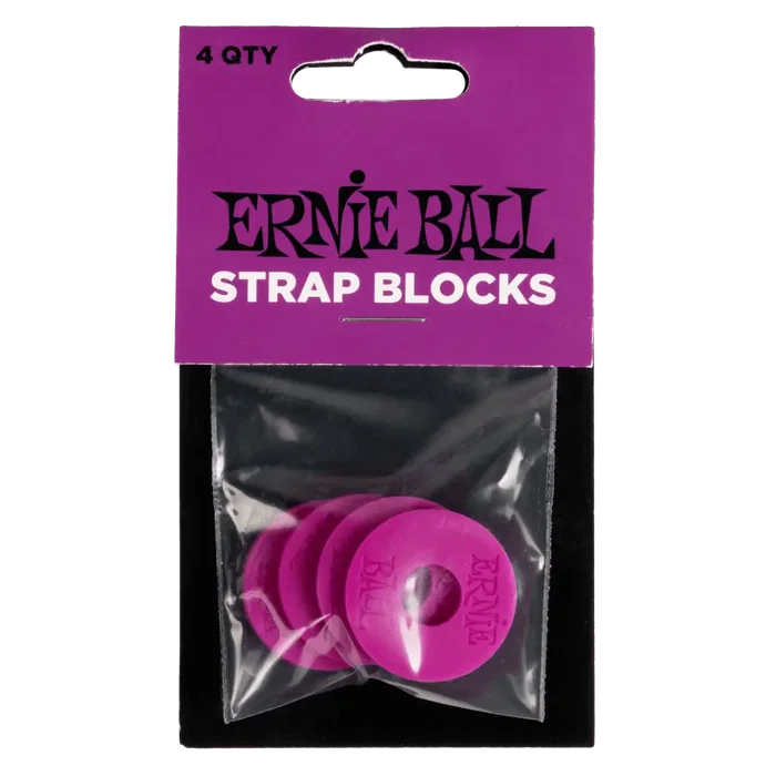Ernie Ball Strap Blocks 4 Pcs - Púrpura