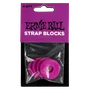 Ernie Ball Strap Blocks 4 Pcs - Púrpura