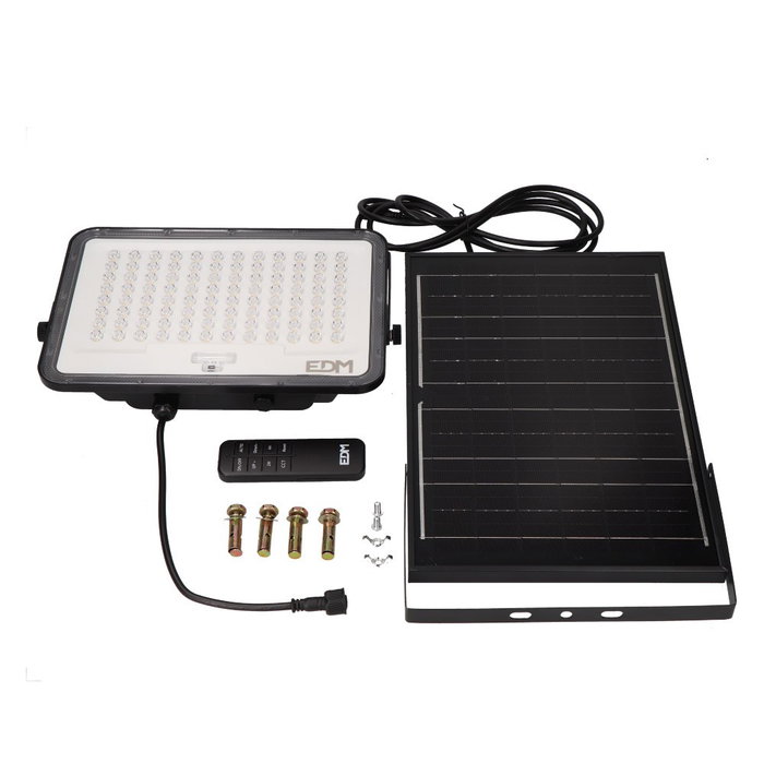 Edm Foco proyector LED solar 200 W 2200 lm 3CCT Edm Foco proyector LED solar 200 W 2200 lm 3CCT