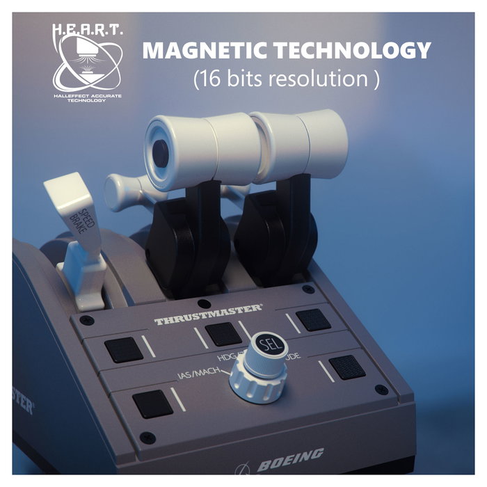 Thrustmaster TCA Quadrant Boeing Edition Gris