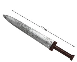 Atosa Espada Romana Plateada de 77 cm para Guerrero o Gladiador Adulto
