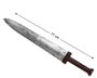 Atosa Espada Romana Plateada de 77 cm para Guerrero o Gladiador Adulto