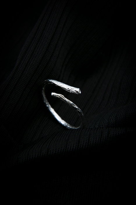 Heliophilia Silver ELKAB92038G Anillo Plateado Ajustable de Plata de Ley 925