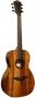 LAG Guitarra Acústica Parlor A/E Tramontane 98 Caoba Sólida Electroacústica