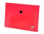 Liderpapel Carpeta dossier con broche rojo translúcido DIN A7
