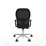 PIQUERAS Y CRESPO Silla de oficina Jorquera Verde con mecanismo Sincro/Traslack