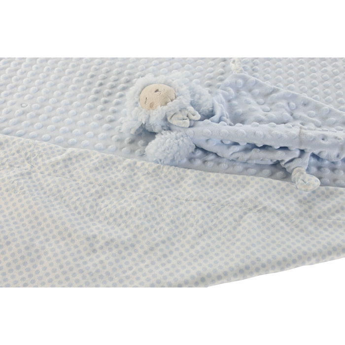 DKD Home Decor Set de Peluche y Manta de Poliéster Surtido de 3 Unidades