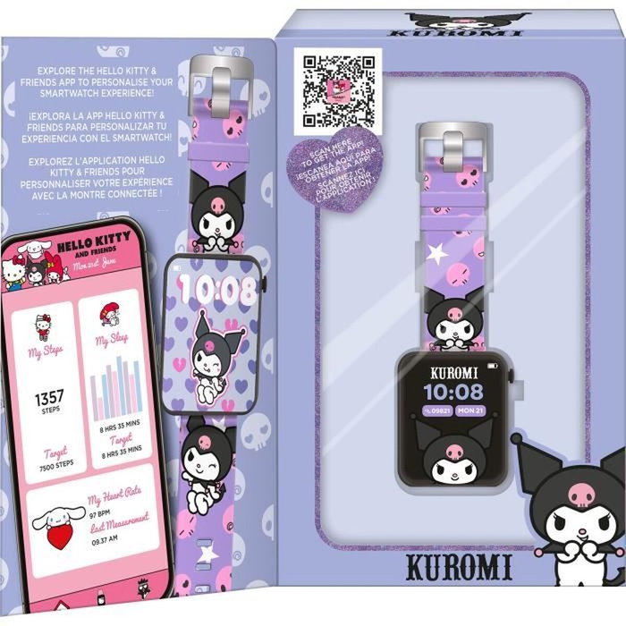 Kids Licensing Reloj interactivo Kuromi Hello Kitty con aplicación