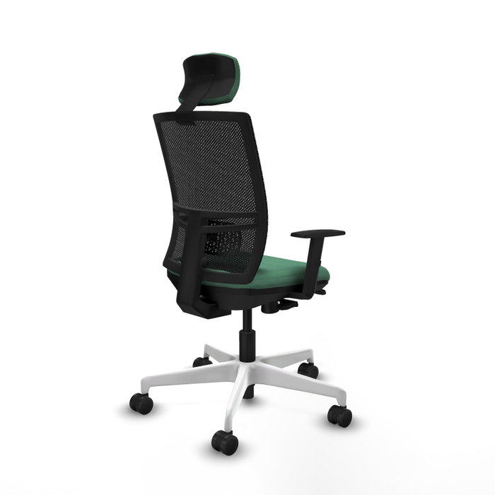 PIQUERAS Y CRESPO Silla de oficina Yunquera Verde esmeralda y Negro