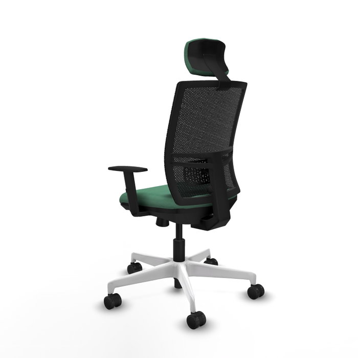 PIQUERAS Y CRESPO Silla de oficina Yunquera Verde esmeralda y Negro