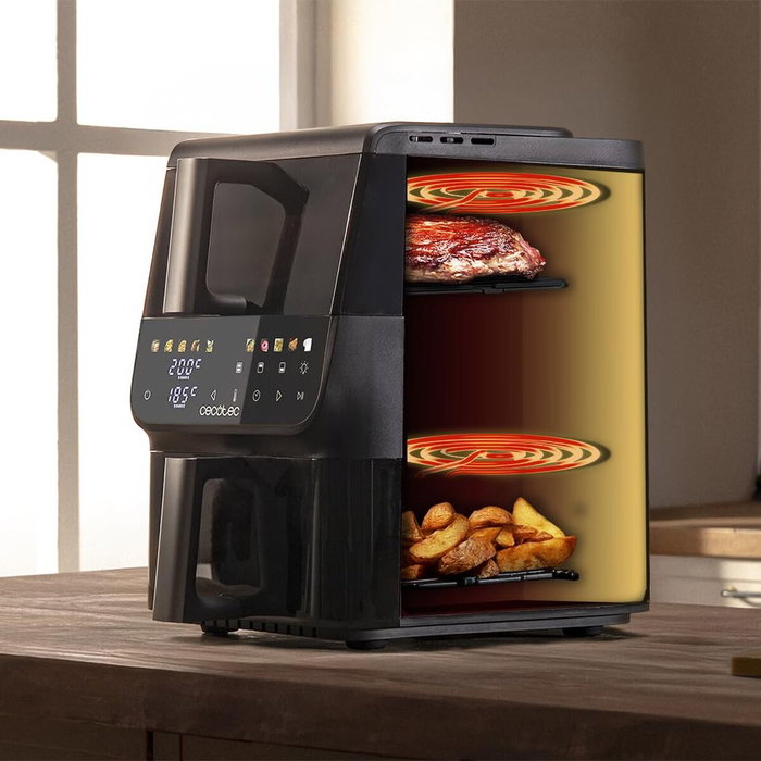 Cecotec Cecofry DuoLevel 10000 DuoSize Window Negro 10 L Cecotec Cecofry DuoLevel 10000 DuoSize Window Negro 10 L