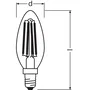 Ledvance Bombilla LED E14 Clásica 4W 470 Lumen Luz Cálida 2700K IP20