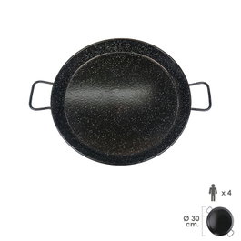 GARCIMA Paellera Valenciana Esmaltada de 30 cm