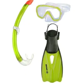 Beuchat Máscara y Aletas de Snorkel Ajustable Talla 30/32