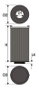 Green Filters Filtro de Sustitución Green G491619 Round