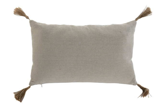 DKD Home Decor Cojín de Algodón y Yute con Aplicaciones, Pack de 2