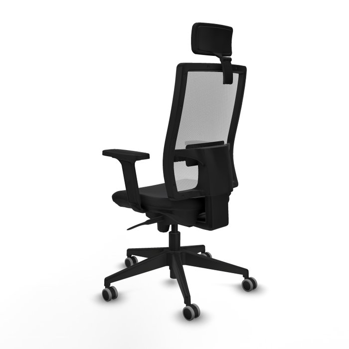 PIQUERAS Y CRESPO Silla de oficina Horna con Mecanismo Sincro, Negro y Blanco