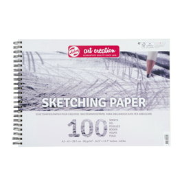 TALENS ART CREATION Bloc de dibujo Esbozo con espiral liso A3 90g