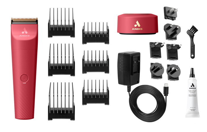 Andis Vida Máquina Cortapelos Inalámbrica Cuchilla Ajustable para 5 Cortes Ergonómica Carga USB-C 90 Minutos de Potencia