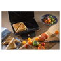 WMF Sandwichmaker Lono 0415150011 - Acero inoxidable, 2 bocadillos, 800 W, Negro y Plata