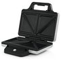 WMF Sandwichmaker Lono 0415150011 - Acero inoxidable, 2 bocadillos, 800 W, Negro y Plata