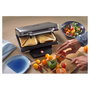 WMF Sandwichmaker Lono 0415150011 - Acero inoxidable, 2 bocadillos, 800 W, Negro y Plata