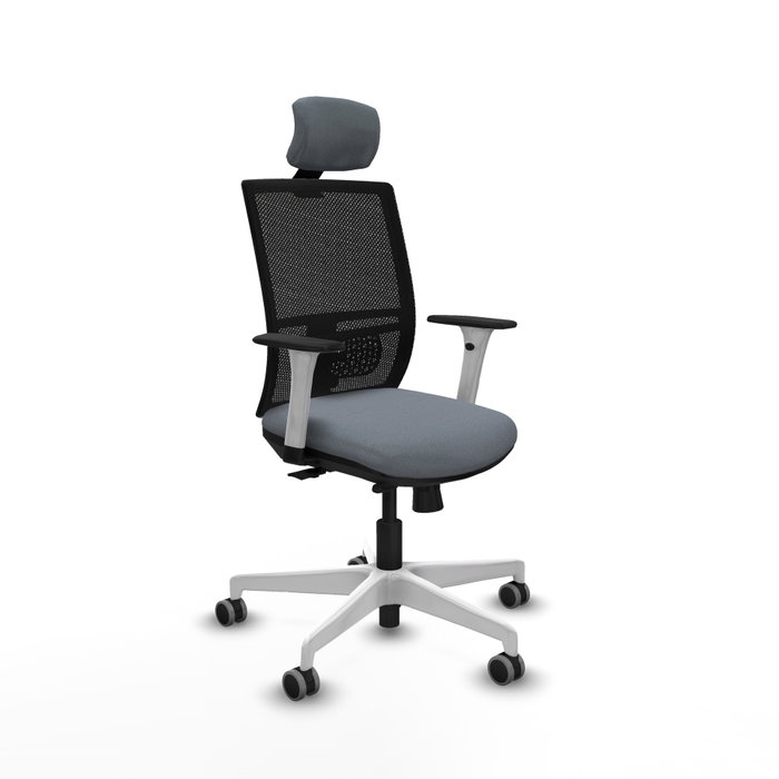 PIQUERAS Y CRESPO Silla de oficina Yunquera con mecanismo Sincro/Traslack, Gris y Negro PIQUERAS Y CRESPO Silla de oficina Yunquera con mecanismo Sincro/Traslack, Gris y Negro