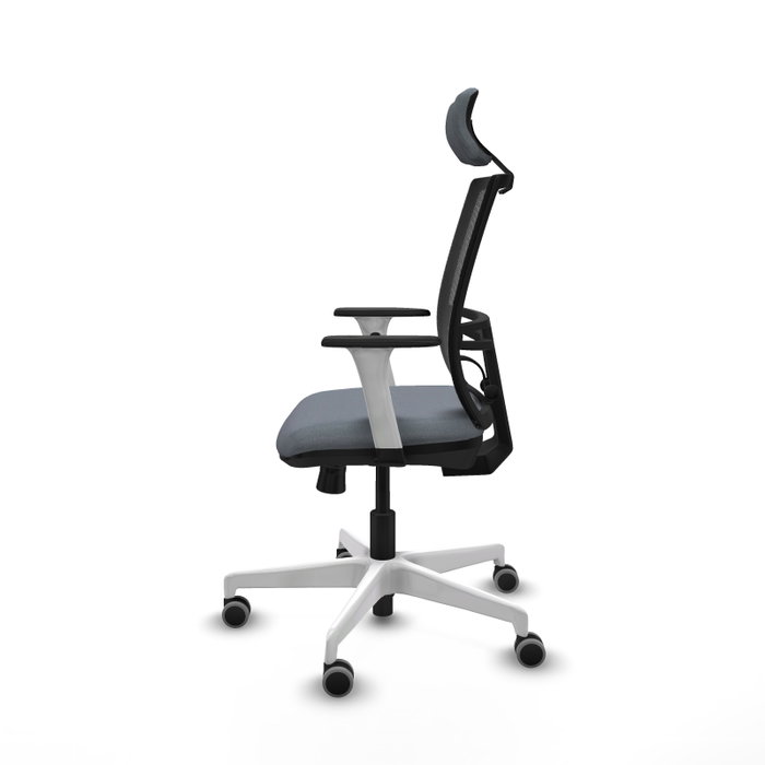PIQUERAS Y CRESPO Silla de oficina Yunquera con mecanismo Sincro/Traslack, Gris y Negro PIQUERAS Y CRESPO Silla de oficina Yunquera con mecanismo Sincro/Traslack, Gris y Negro