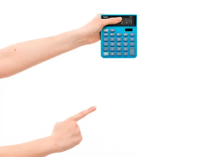 Liderpapel xf21 Calculadora de Sobremesa 10 Dígitos Solar y Pilas Color Azul 127x105x24 mm