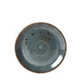 Steelite Plato Llano Coupe Azul - Plato de Vajilla en Vitroporcelana, 20 cm (Set de 24)