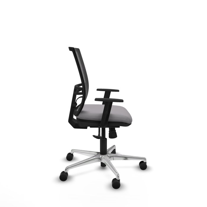 PIQUERAS Y CRESPO Silla de oficina Yunquera con mecanismo Sincro, Gris y Negro