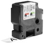 Dymo Cinta de Etiquetas Industrial Rhino 24 mm x 5,5 m Negro sobre Transparente