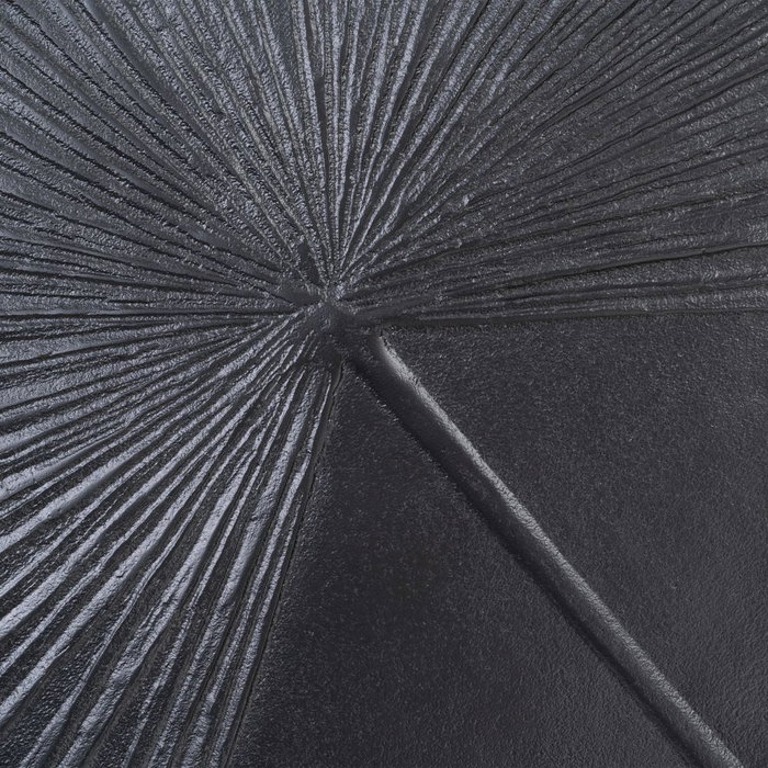 Mesa Centro Negro Aluminio/Hierro Salón 80 X 79 X 35 cm