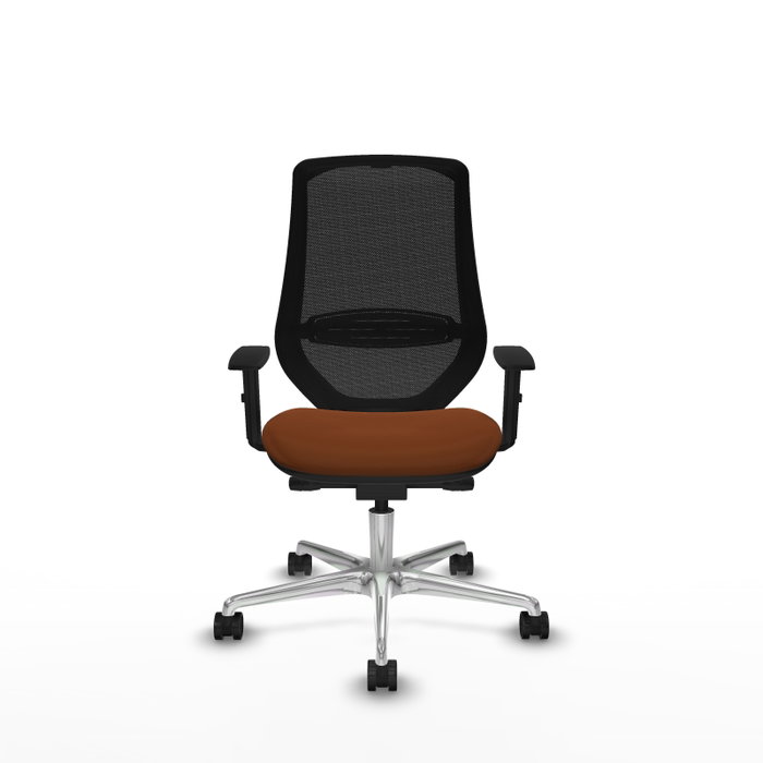 PIQUERAS Y CRESPO Silla de oficina Mardos con mecanismo Sincro/Traslack Marrón y Negro