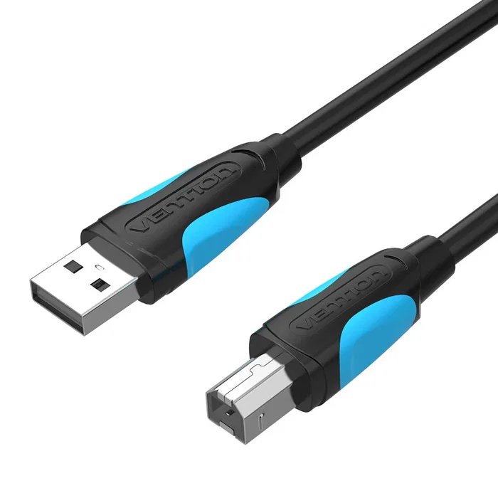 Vention VAS-A16-B100 Cable USB 2.0 USB-A a USB-B para Impresora y Periféricos, 1 Metro, Negro y Blanco Vention VAS-A16-B100 Cable USB 2.0 USB-A a USB-B para Impresora y Periféricos, 1 Metro, Negro y Blanco