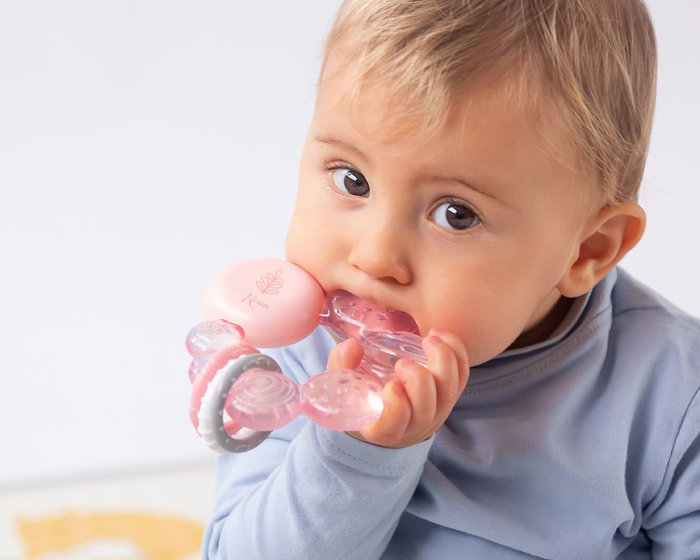 KioKids Mordedor de Frío Rosa para Bebés +3 Meses