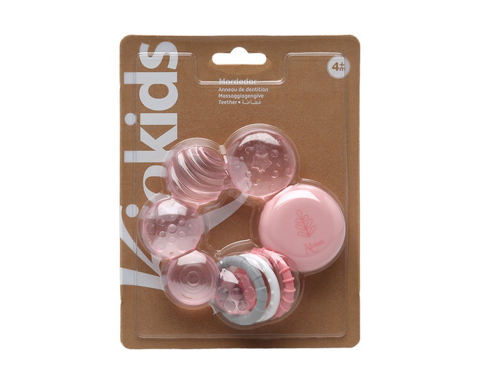 KioKids Mordedor de Frío Rosa para Bebés +3 Meses