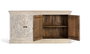 Giner y Colomer Aparador Artesanal en Madera de Mango 4 Puertas con Tiradores Negro Mate