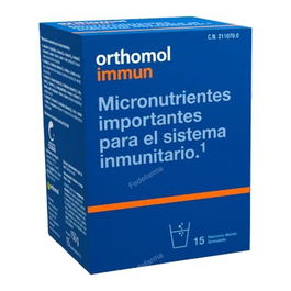 Orthomol 15Sbrs. Immun Granulado: Tratamiento para déficits inmunitarios de origen nutricional en sobres