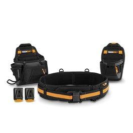 Toughbuilt Cinturón portaherramientas artesano, sistema ClipTech, set de 3 piezas