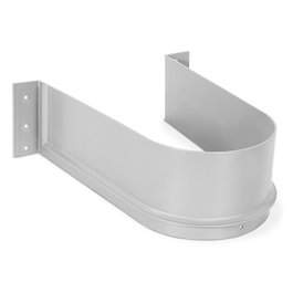 HERRAJES ALK Salva sifón para cajón de mueble de baño, Gris, 16mm