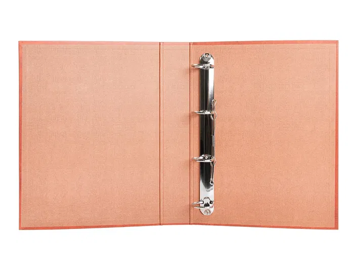 Liderpapel Carpeta de 4 anillas 40mm folio carton cuero forrado compresor plastico