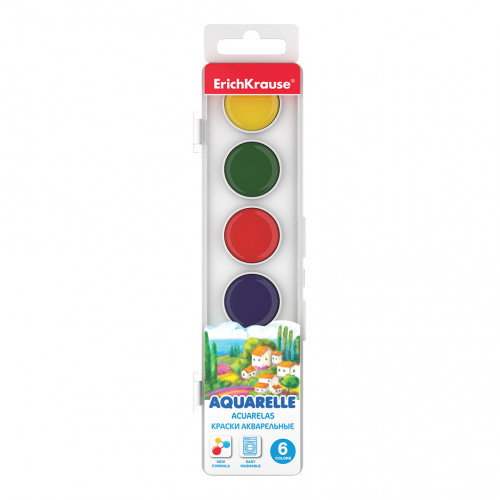 ErichKrause Estuche de Acuarelas de 6 Colores Perlados ErichKrause Estuche de Acuarelas de 6 Colores Perlados