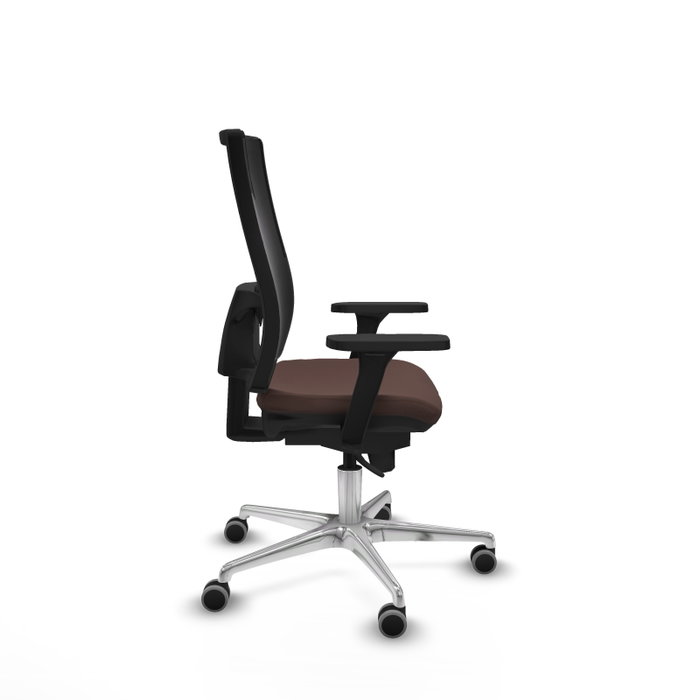 PIQUERAS Y CRESPO Silla de oficina Horna con mecanismo Sincro, Marrón oscuro y Negro PIQUERAS Y CRESPO Silla de oficina Horna con mecanismo Sincro, Marrón oscuro y Negro