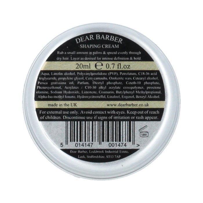 Dear Barber Crema De Textura - Lata 20 ml