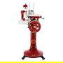 Berkel Volano B3 Cortafiambres Manual, Color Rojo/Gold, Grosor de Rebanada 1.5 mm con Afilador Incorporado y Hojas de Acero Inoxidable