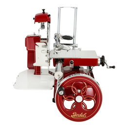 Berkel Volano B3 Cortafiambres Manual, Color Rojo/Gold, Grosor de Rebanada 1.5 mm con Afilador Incorporado y Hojas de Acero Inoxidable