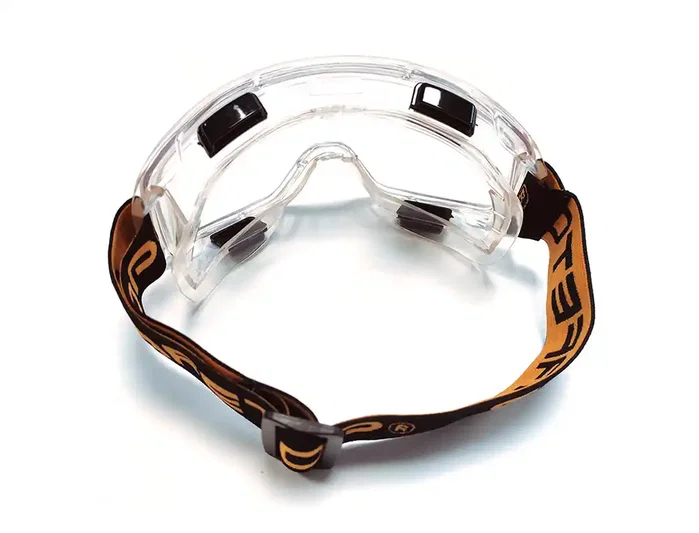 Safetop Gafas de Protección Panavista Panorámica PVC Visor Transparente con Banda Elástica