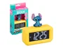 Disney Despertador Digital Stitch Reloj de Alarma con Función Snooze Toque, Figura Mini Lilo & Stitch, Wondee, 8.8 cm, Pantalla LED